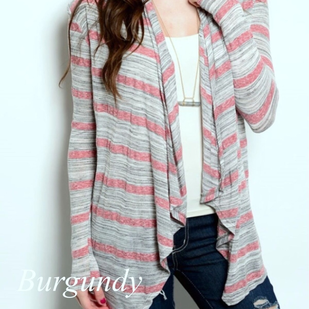 Burgundy lightweight shrug